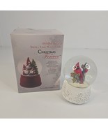 Winter Cardinal 100MM Musical Snowy Lane Water Globe Christmas Is Foreve... - $33.80 CAD