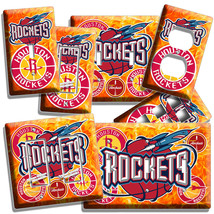 Houston Rockets Basketball Team Logo Light Switch Outlet Wall Plates Room Decor - £14.38 GBP+