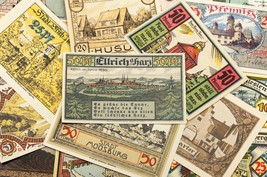 1920-1922 Deutschland Notgeld (Notfall Geld) 25pc - Landmarks &amp; Strasse ... - $1,969.64 MXN