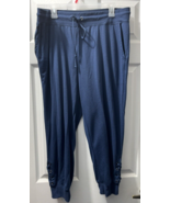 Terra &amp; Sky Blue Lounge Sweatpants Womens Sz OX 14W Ties w Grommets at a... - $295.18 MXN