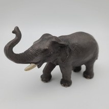 Vintage 1997 Schleich Germany Elephant Figurine Trunk Up Toy Figure - $16.01
