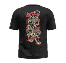 New Fuji Sports Tora Tiger Mens BJJ Jiu-Jitsu T-Shirt T Tee Shirt - Black - £21.72 GBP