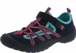 Girls Sneakers Champion Athletic Mesh Fx Leather Black Pink Blue Shoes-s... - £15.73 GBP