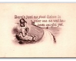 Dutch Comic Just as Good Fish in the Sea Yet Been Caught UNP DB Postcard W2 - $2.92