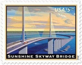 Sunshine Skyway Bridge 2012 $5.15 Priority Mail Postage Stamp Scott 4649 - £11.93 GBP
