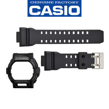 Casio G-Shock GD-350-1 original Watch Band &amp; BEZEL RUBBER Black  GD350-1 - £55.16 GBP