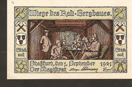 Germany Notgeld der Stadt Stassfurt 25 Pfennig 1921 Wiege des Kali Bergb... - £3.83 GBP