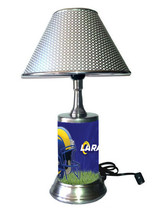 Los Angeles Rams desk lamp with chrome finish shade - £34.45 GBP
