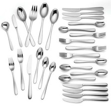 Lenox Haven 54 Piece Flatware Service for 8 Stainless 18/10 New - £135.40 GBP