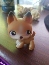 Authentic Littlest Pet Shop LPS #112 German Shepard Puppy Purple Eyes Cu... - £7.68 GBP