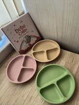 Suction Plates for Baby 3 Pack Silicone Suction Plates for Toddlers Self Feeding - £15.06 GBP