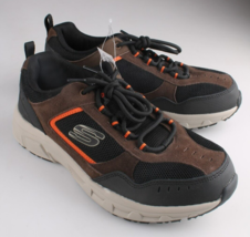 Skechers Uomo Outdoor Scarpe Marrone Arancio E Memoria Schiuma Relaxed Fit - $39.93