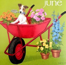 Italian Greyhound June Dog Days Poster Calendar 14 x 11&quot; Art Erica Leigh DWDDCal - £24.04 GBP