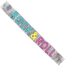 BuyGifts Rock &amp; Roll Fringed Banner - £7.74 GBP