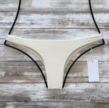 Mikoh Swim Bone Lahaina Extra Skimpy Bikini Bottom (L) Nwt - £71.18 GBP
