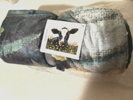 New Cow Throw Blanket- 50 x 60 in image 3