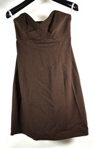 Shoshanna Cocktail Dress Womens Tupe Top Dress Wool 4 Brown  - $84.15