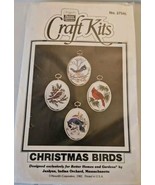 Vintage Christmas Birds Embroidery Kit with Frames Janlynn Cardinal 2754... - $24.99