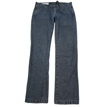 DKNY Pants Womens 6 Blue Straight Low Rise Button Pocket Dark Wash Denim... - £22.96 GBP