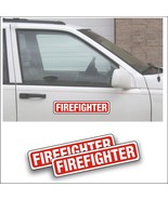 2X Magnet Magnetic Sign Firefighter volunteer fire Ems Emt rescue car tr... - £19.58 GBP