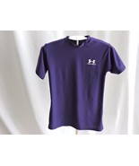 Under Armour Purple Athletic Shirt YLG Short Sleeve Large Sports Practic... - £10.26 GBP