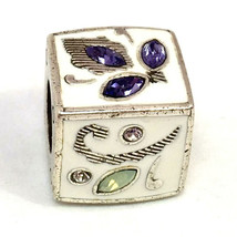 Brighton Tapestry Taj Cube Bead, Purple, JC0743, New - $18.99