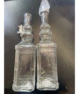 SET OF 2 Glass Oil &amp; Vinegar Dispenser  1 LITER  Bottles WITH POURER - $366.16 MXN