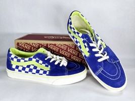 New! Size 10 Vans SK8-Low Checkerboard Blue Green Men’s Shoes With Box No Tags - £42.28 GBP