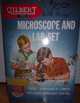Vintage 1958 Gilbert 13024 Microscope And Lab Set Incomplete - $190.17 MXN