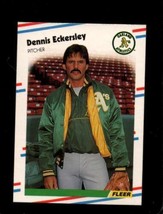 1988 Fleer #279 Dennis Eckersley Nmmt Athletics Hof - £2.68 GBP