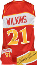 Dominique Wilkins signed Atlanta Red TB Custom Stitched Basketball Jerse... - £96.81 GBP
