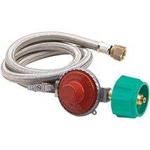 Bayou Classic M5HPR-1 48-in Stainless Braided LPG Hose w/ 10-psi Adjusta... - $63.82 CAD