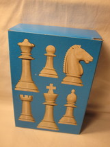 1974 Whitman Chess &amp; Checkers Set Game Piece: White Chess Piece Box - $3.00