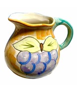 Vintage Hand Painted Fruits Guyroc Pitcher - $20.00