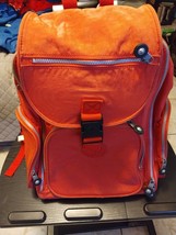 Kipling Alcatraz II Red Nylon Large Rolling Laptop Carry On Wheel Backpack Detai - £54.45 GBP