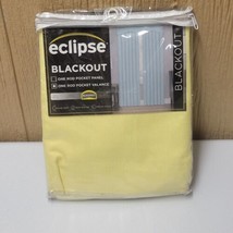 Eclipse Blackout Single Rod Pocket Kendall Valance Lemon Yellow 42x18in - $15.47