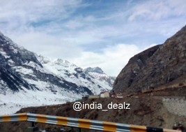 Digital Image Picture Photo Pic Sissu Valley India snow mountains clouds... - $18.42 MXN
