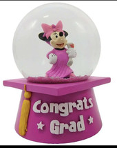 Minnie Mouse  Graduation Water Globe - $274.56 MXN