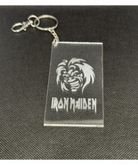 Iron Maiden Eddie Etched Acrylic Transparent Keychain With Clip - £7.86 GBP