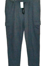 Saks Fifth Avenue Comfort Men&#39;s Gray Titanium Casual Jogers Sweat Pants Size XL - £86.77 GBP