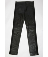 RARE Mens Givenchy Stretch Tuxedo Stripe Leather Pants Leggings Sz 42 US... - $615.46 CAD