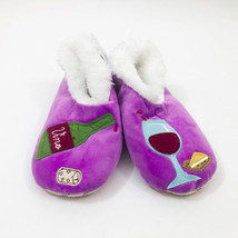 Snoozies Women&#39;s Wine O&#39;Clock  Non Skid Slippers Smalll 5/6 - $12.86