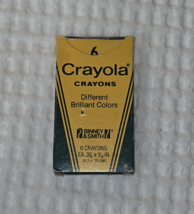 Vintage Binney &amp; Smith Crayola Crayons No 6 Full Crayons in Original Box - $10.00