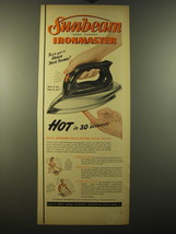 1950 Sunbeam Ironmaster Ad - Sunbeam Ironmaster you&#39;ve got it under your thumb - £15.21 GBP