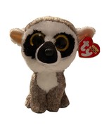 2020 TY Beanie Boos 6&quot; LINUS the Lemur Stuffed Animal Toy Plush Heart Tags - $166.27 MXN