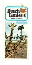1974 Buch Gardens Tampa Fold out Souvenir park Map &amp; Guide - $39.55