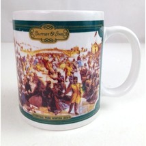 Vintage Houston Foods Currier &amp; Ives Central Park Winter 1868 Design Coffee Cup - £11.58 GBP