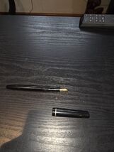 Vintage Osmiroid 65 Fountain Pen Black Lever Fill Gold Nib Made England - $25.95