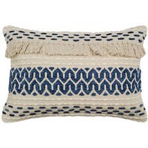 Ojai Blue Bohemian Pillow 16x24, with Polyfill Insert - £43.92 GBP