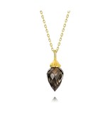 925 Silver Smoky Quartz Lily of the Valley Pendant Necklace - $746.34 MXN - $820.97 MXN
